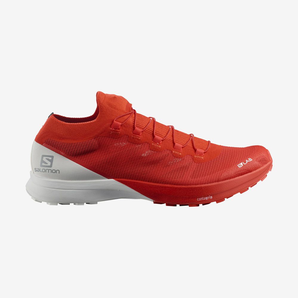 Salomon Israel S/LAB SENSE 8 - Mens Trail Running Shoes - Red (IDHS-13758)